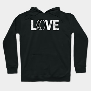 Love Drums L-O-V-E Drummer Hoodie